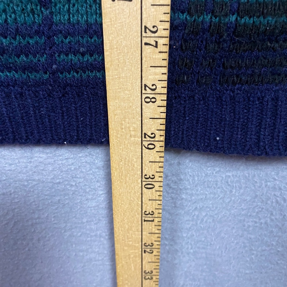 Vintage Great Times Plaid Sweater Womens Medium 3/4 Sleeve Knit Made in USA - Picture 5 of 5
